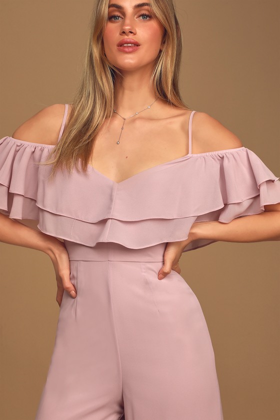 Fubotevic Womens Pure Color Chiffon One-Shoulder Ruffle Jumpsuit Romper with Belted Fubotevic Womens Pure Color Chiffon One-Shoulder Ruffle Jumpsuit Romper with Belted